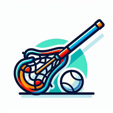 Tennis racket and balls icon. Vector illustration of sport equipment.
