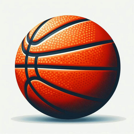 Basketball ball on white background. Vector illustration. Eps 10.のイラスト素材