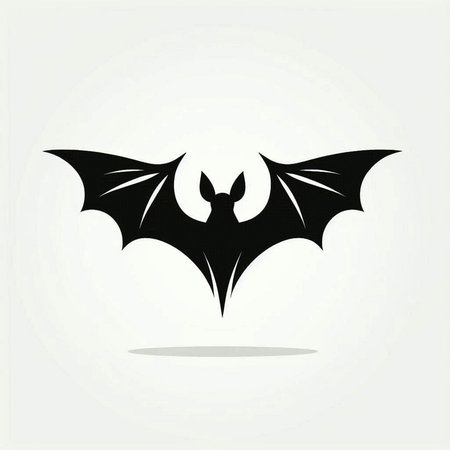Bat icon isolated on white background. Vector illustration. Eps 10.のイラスト素材