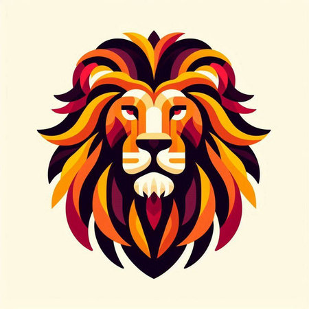 Lion head vector illustration. Lion head vector illustration. Lion head icon.のイラスト素材