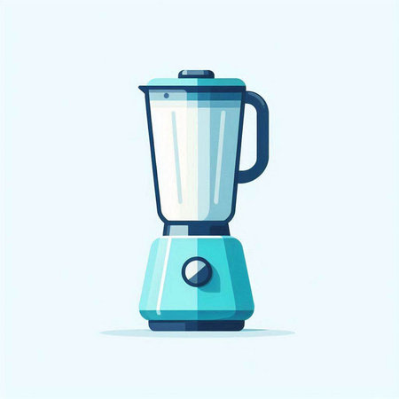 Illustration of a blender. Flat style. Isolated on white background.のイラスト素材