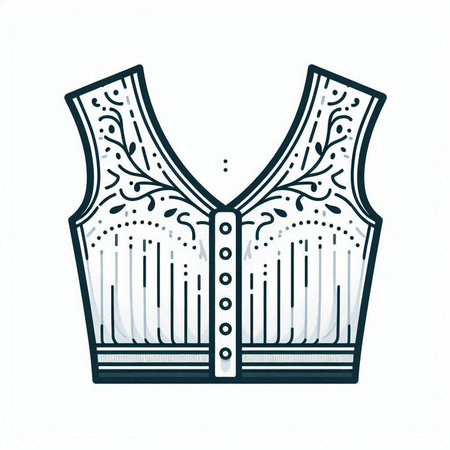 Corset. Vector illustration. Isolated on a white background.のイラスト素材