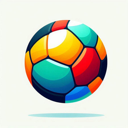 abstract soccer ball on a white background, vector illustration, eps 10のイラスト素材