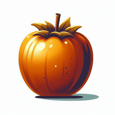 pumpkin on a white background, vector illustration, EPS 10のイラスト素材