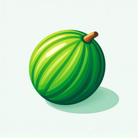 Watermelon on a white background. Vector illustration. Eps 10.のイラスト素材