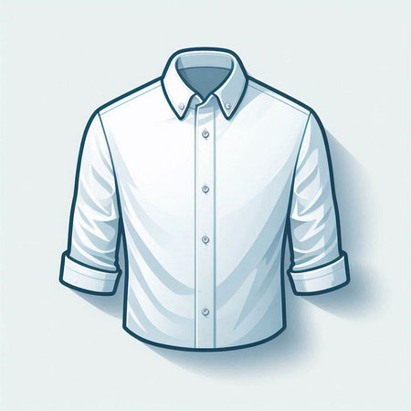 Men's shirt on a white background. Vector illustration. Eps 10のイラスト素材