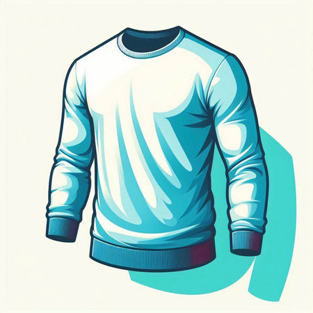 Vector illustration of a sports sweater on a white background. Sportswear.のイラスト素材