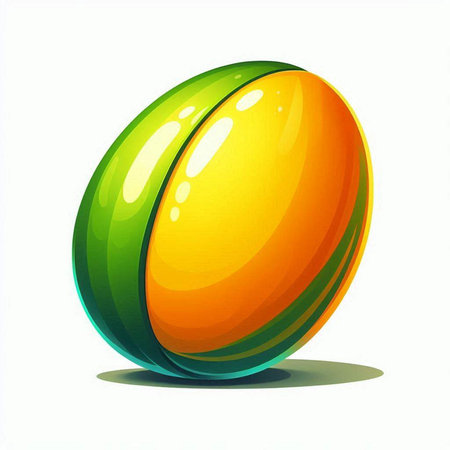Illustration of a 3d colorful ball on a white background.のイラスト素材