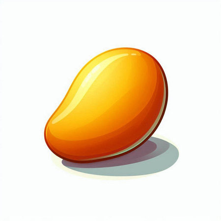 mango on a white background, vector illustration, eps10のイラスト素材