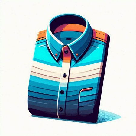 Fashion shirt on white background. Vector illustration. Eps 10.のイラスト素材