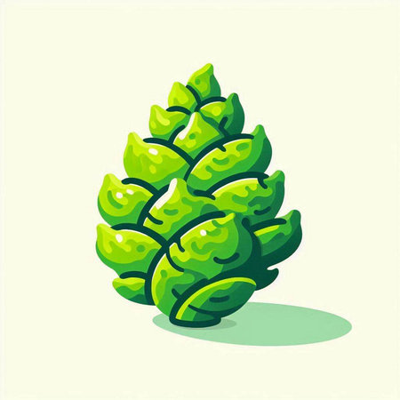 Pine cone icon. Vector illustration of a pine cone icon.のイラスト素材