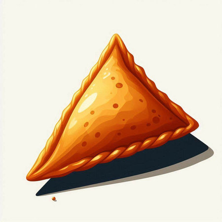 Illustration of a piece of pie on a white background - vectorのイラスト素材