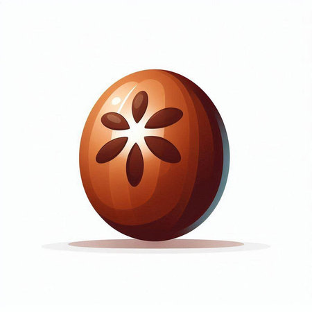 Coffee bean isolated on a white background. Vector illustration.のイラスト素材