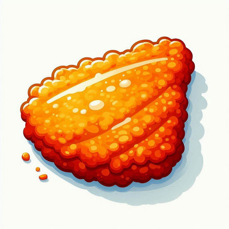 Illustration of a slice of orange, isolated on a white backgroundのイラスト素材
