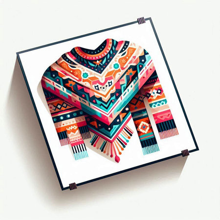 Illustration of a heart-shaped gift box on white background.