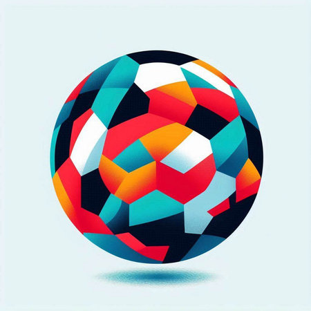 Abstract soccer ball. Vector illustration. Eps 10. RGB EPS 10のイラスト素材