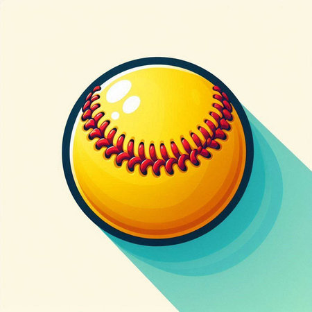 Baseball ball on a light background. Vector illustration. Eps 10のイラスト素材