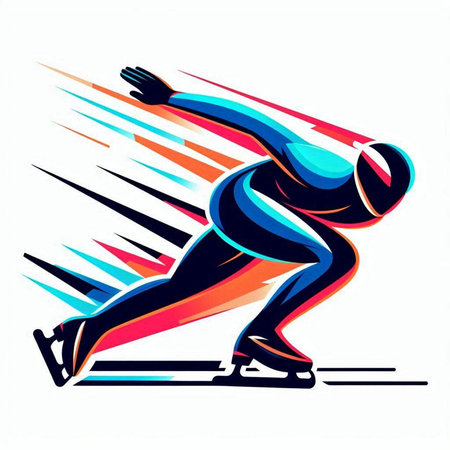 Figure skating. Figure skater. Figure skating sport. Vector illustration.のイラスト素材