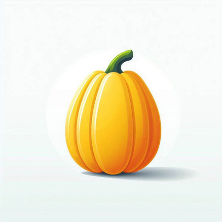 Pumpkin on a white background, vector illustration, eps10のイラスト素材