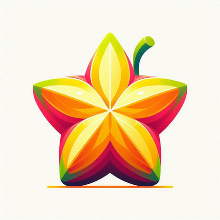 Snowboarder on a snowboard. Colorful vector illustration.のイラスト素材