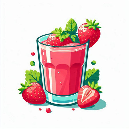 Workplace with laptop, books and office supplies. Vector illustration.のイラスト素材