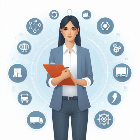 Illustration of Sushi and Sashimi. Vector illustration.のイラスト素材