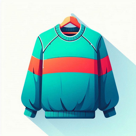 Hoodie. Vector illustration of a hoodie on a white background