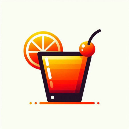 Tennis racket and ball icon. Flat design style. Vector illustrationのイラスト素材