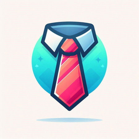 Necktie icon. Vector illustration in trendy flat style. Eps 10のイラスト素材