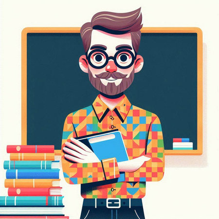 Repairman with wrench in hands. Vector illustration in flat styleのイラスト素材