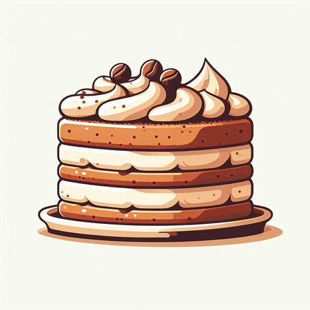 Illustration of green leaves on a white background. Vector illustration.のイラスト素材