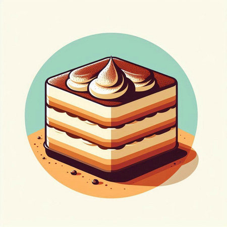 Beautiful orange flower with green leaves. Vector illustration isolated on white background.のイラスト素材