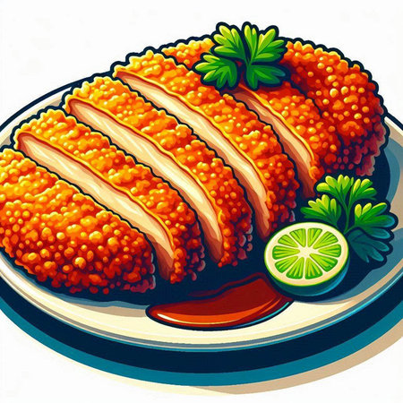 Bitter melon isolated on a white background. Vector illustration.のイラスト素材