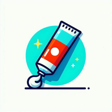 3d rendering of a computer mouse in a blue box on a white backgroundのイラスト素材