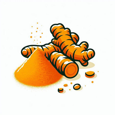 Beach with bungalows and palm trees. Vector illustration.のイラスト素材