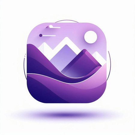Abstract geometric 3d icon with smooth shadow. Vector design element.のイラスト素材