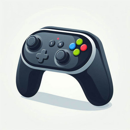Gamepad isolated on white background. Vector illustration. Eps 10.