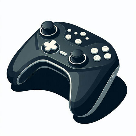 Gamepad isolated on a white background. Vector illustration. Eps 10.