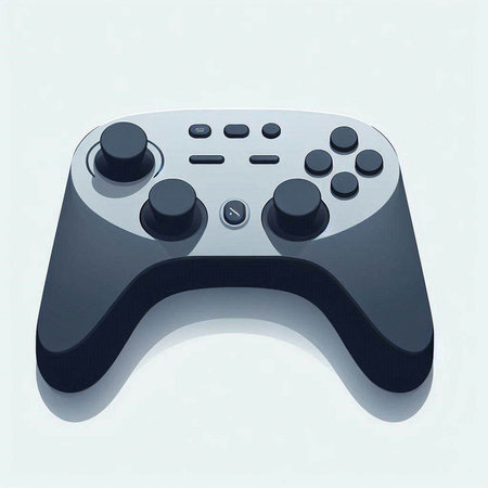 Gamepad isolated on white background. 3d rendering. Computer digital drawing.