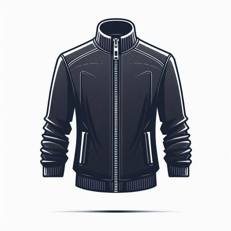 Sport jacket isolated on white background. Vector illustration. Eps 10.のイラスト素材