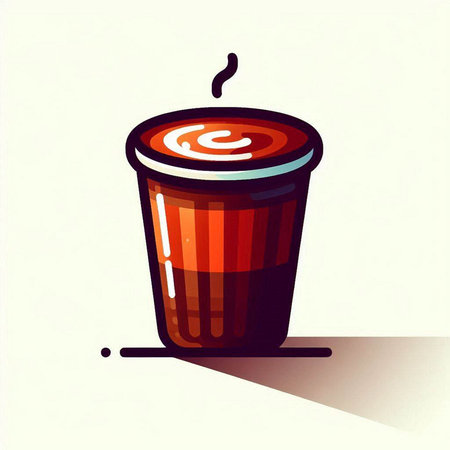 Red apple with shadow on white background. 3D rendering illustration.のイラスト素材