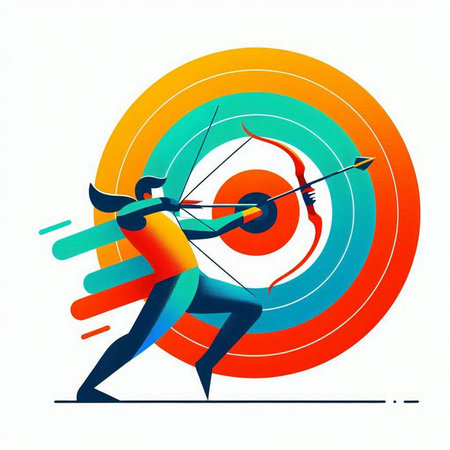 Colorful hot air balloon with multicolor pattern. Vector illustration.のイラスト素材