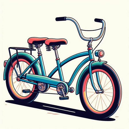 Vintage bicycle. Vector illustration. Vintage bicycle. Retro bicycle.のイラスト素材