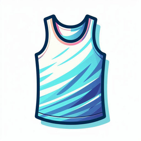 Illustration of a t-shirt isolated on a white background.