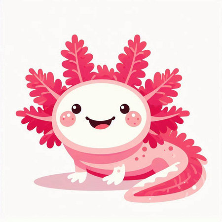 Cute monster on a white background. Vector illustration in cartoon style.のイラスト素材