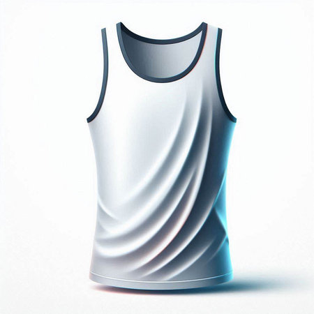 Basketball shirt template for basketball jersey or sportswear. Front view. 3D rendering