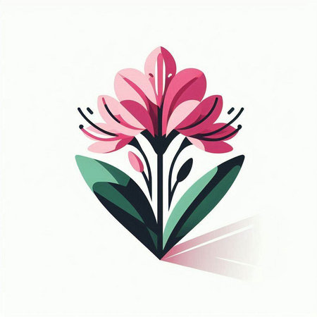 Flower in the form of a heart. Vector illustration for your designのイラスト素材