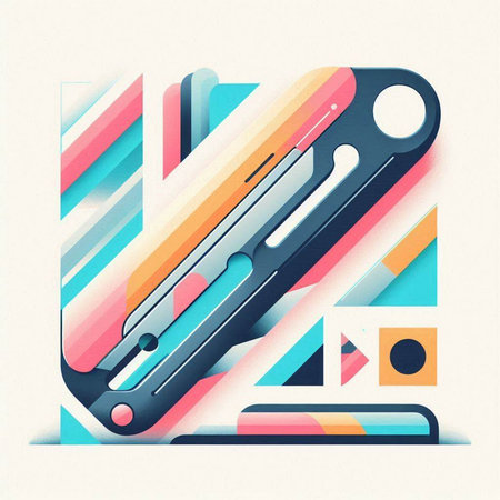 Abstract colorful background with geometric elements. Vector illustration. Eps 10.
