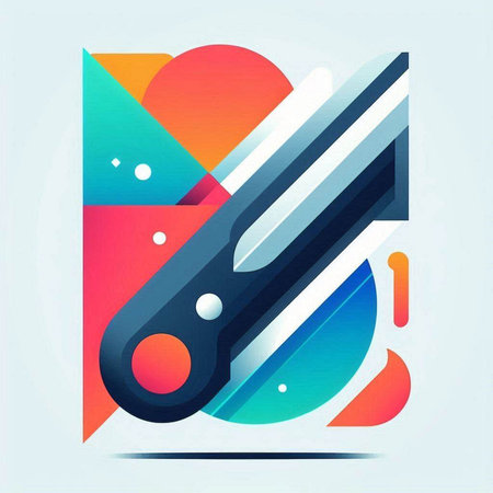Abstract colorful background with geometric elements. Vector illustration. Eps 10.のイラスト素材