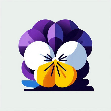 Colorful flower in the form of a flower. Vector illustration.のイラスト素材